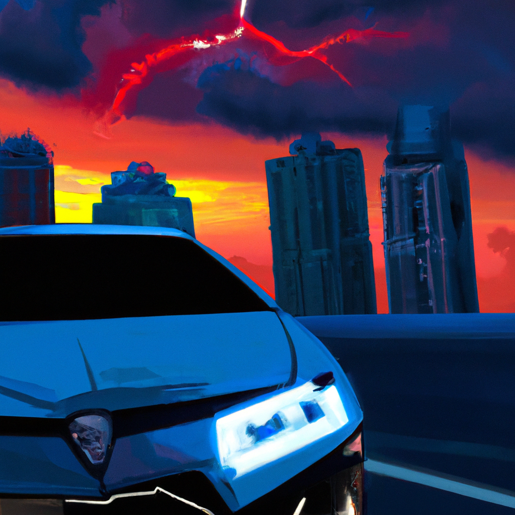 A car flying in dubai