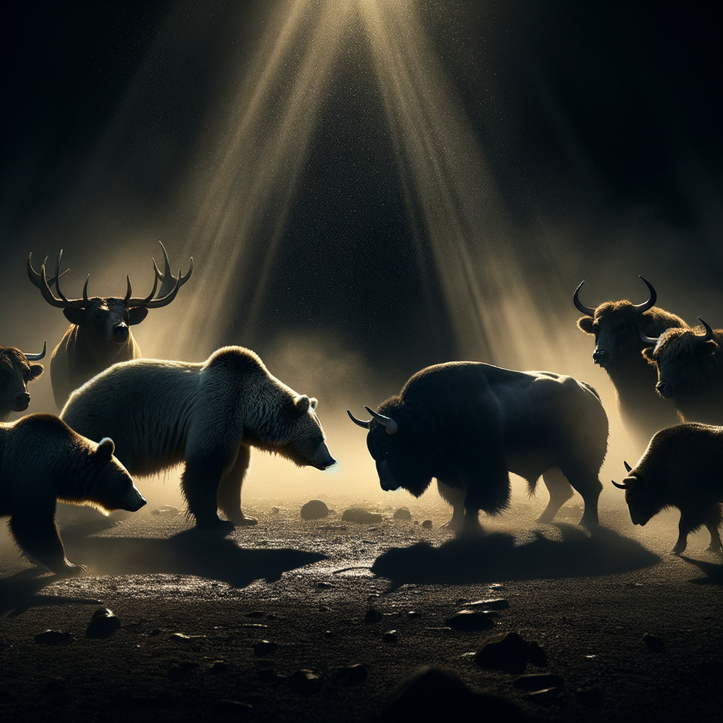 a fight bears vs bulls