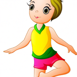 make a lady on pol dance with s pose with shorts