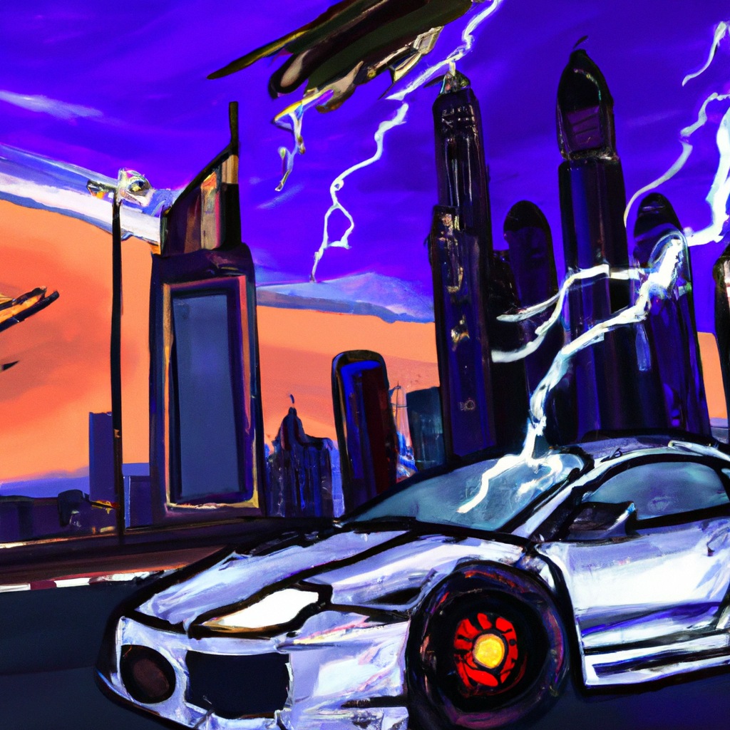 A car flying in dubai