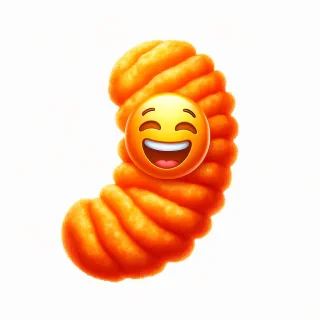 fuzzy cheeto emoji