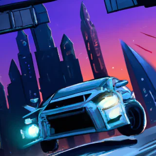 A car flying in dubai