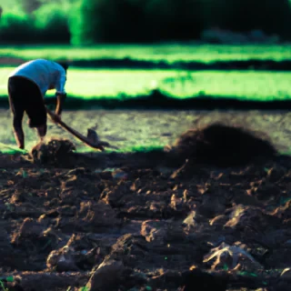 Make pic of pakistan farmer in working fileds